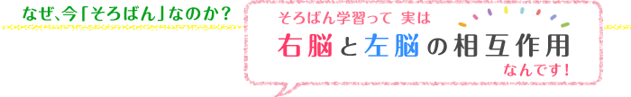 なぜ、今「そろばん」なのか？ そろばん学習って　実は右脳と左脳の相互作用なんです