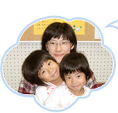 けいこちゃん、ひろこちゃんとお母さま